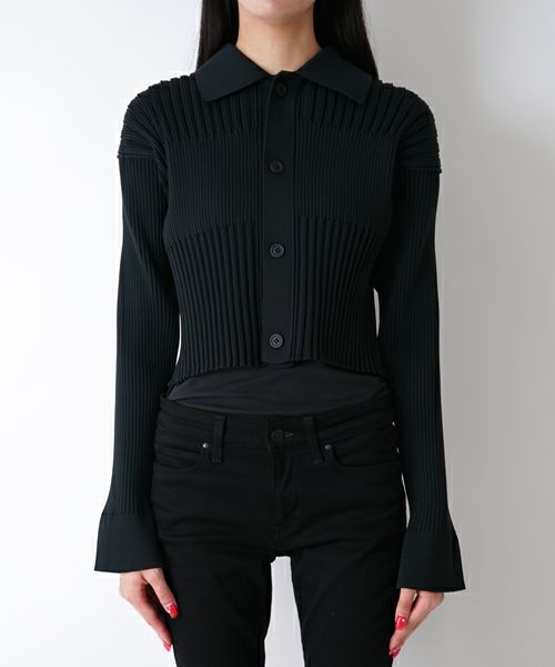 CFCL＞FLUTED CROPPED SHIRT CARDIGAN | MAKES ONLINE STORE