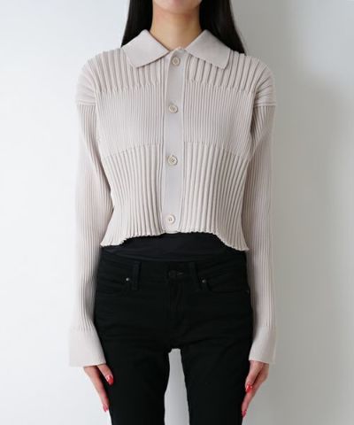 CFCL＞FLUTED CROPPED SHIRT CARDIGAN | MAKES ONLINE STORE