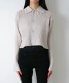 ＜CFCL＞FLUTED CROPPED SHIRT CARDIGAN