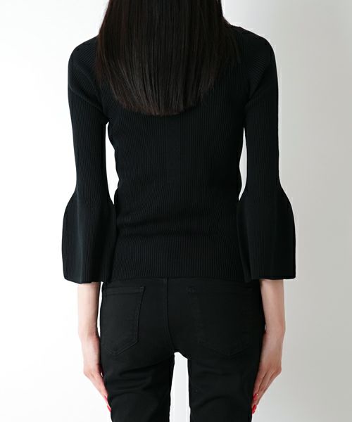 CFCL＞CUPRO RIB LONG BELL SLEEVE TOP | MAKES ONLINE STORE
