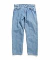 WASHED DENIM WIDE PANTS