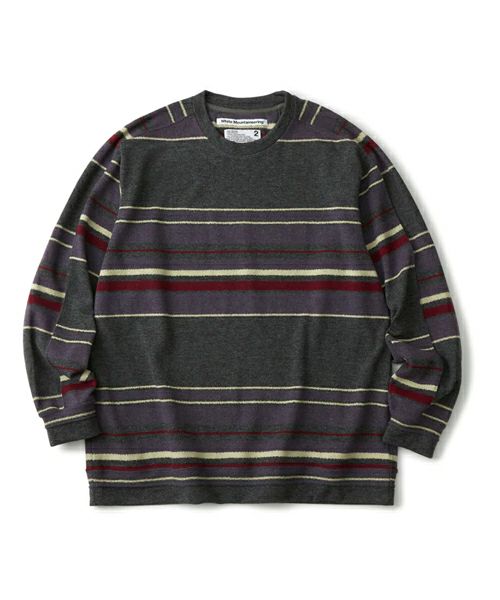 White Mountaineering＞MULTI STRIPE LONG SLEEVE T-SHIRT | MAKES