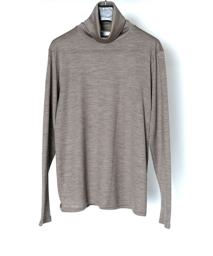 RAINMAKER＞WASHABLE-WOOL HIGH NECK SHIRT | MAKES ONLINE STORE