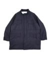 ＜OVERCOAT＞Dropped Shoulder Puffer With Stand Collar In Wool Kersey