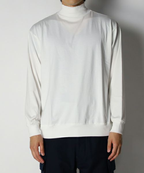 blurhmsROOTSTOCK＞Silk Cotton 20/80 High-neck L/S | MAKES ONLINE STORE