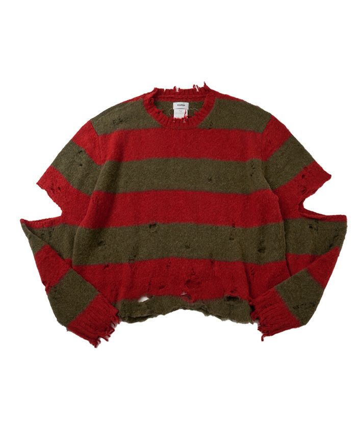 doublet  STRIPEOVERSIZEPULLOVER 23awトップス
