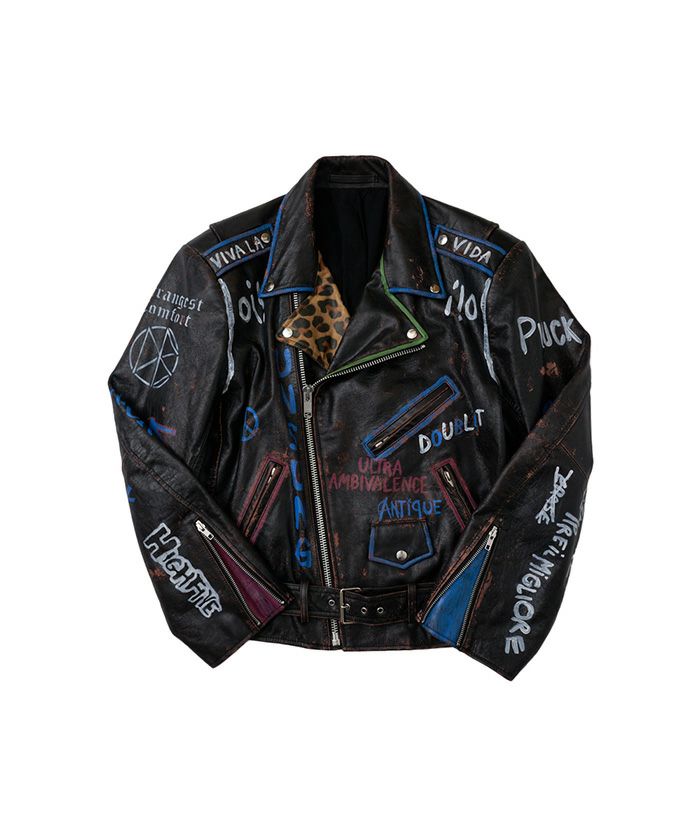 doublet ダブレットHAND-PAINTED RIDER'S JACKET