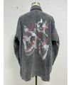 ＜KIDILL＞OVERSIZE DENIM SHIRT MULTI PRINT CHEMICAL WASH