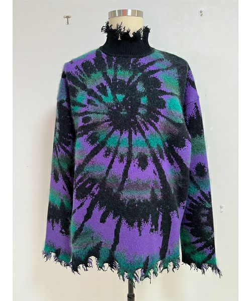 ＜KIDILL＞TIE DYE JACQUARD KNIT COLLAB WITH rurumu