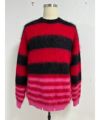 ＜KIDILL＞MOHAIR BORDER KNIT