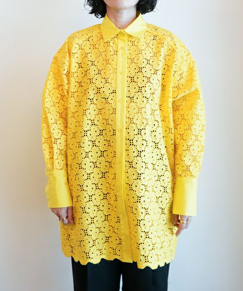 ＜SATORU SASAKI＞EMBROIDERY RELAXED SHIRT