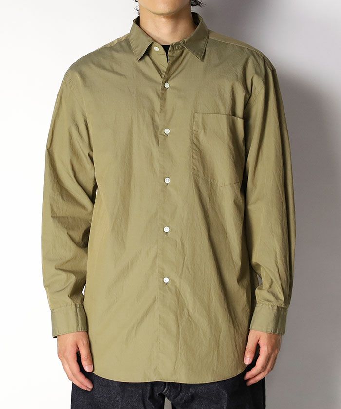 blurhms＞Chambray Point Collar Shirt | MAKES ONLINE STORE