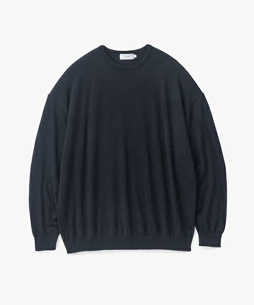 Graphpaper＞High Gauge Knit Oversized Crew Neck (GU233-80251B