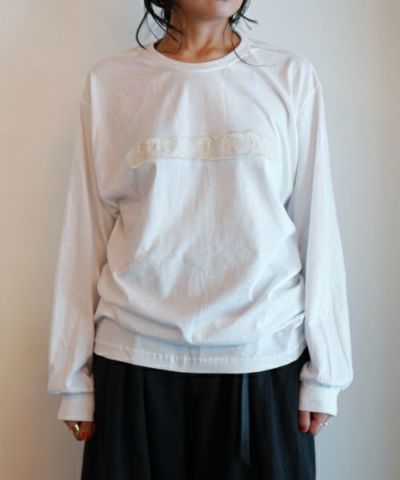 Midorikawa nesm logo l s tee M 白 ロンT - トップス