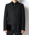 COMME des GARCONS HOMME PLUS＞裾フェイクファー ジャケット