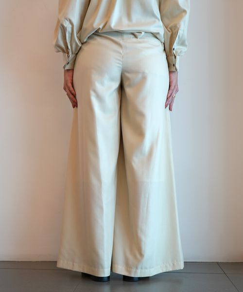 HYKE＞FD WIDE LEG PANTS | MAKES ONLINE STORE