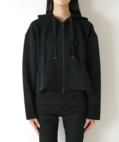 ＜CFCL＞TW MILAN RIB CROPPED HOODIE