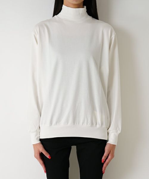 ＜blurhmsROOTSTOCK＞Silk Cotton 20/80 High-neck L/S(Womens)