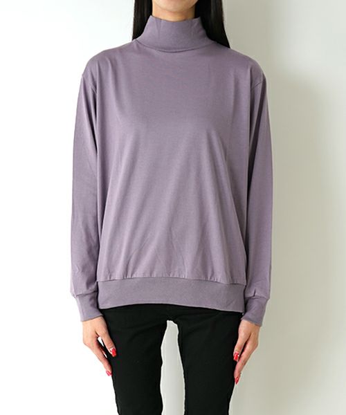 ＜blurhmsROOTSTOCK＞Silk Cotton 20/80 High-neck L/S(Womens)