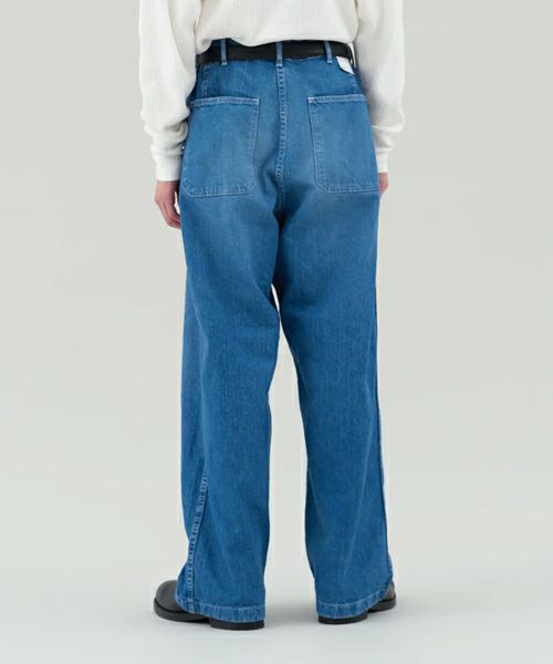 CIOTA＞Denim Baker Pants (Medium Dark Blue) | MAKES ONLINE STORE