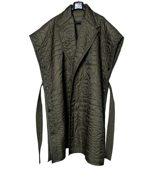 RAINMAKER＞ZEN GARDEN QUILTED PONCHO | MAKES ONLINE STORE