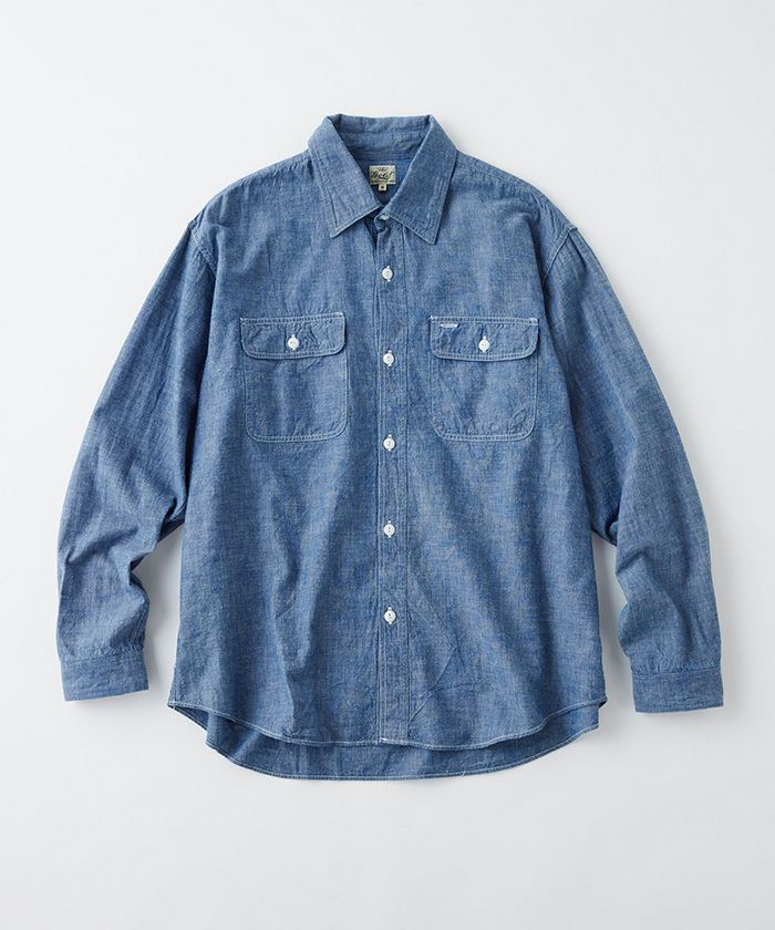 ＜GOLD＞BLUE CHAMBRAY WORK SHIRT