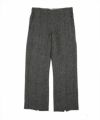 STRAIGHT LEG TROUSER WITH ELASTIC WOOL HERRINGBONE