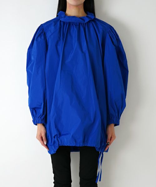 ＜SOFIE D'HOORE＞wide top with puff slvs and ruffle collar