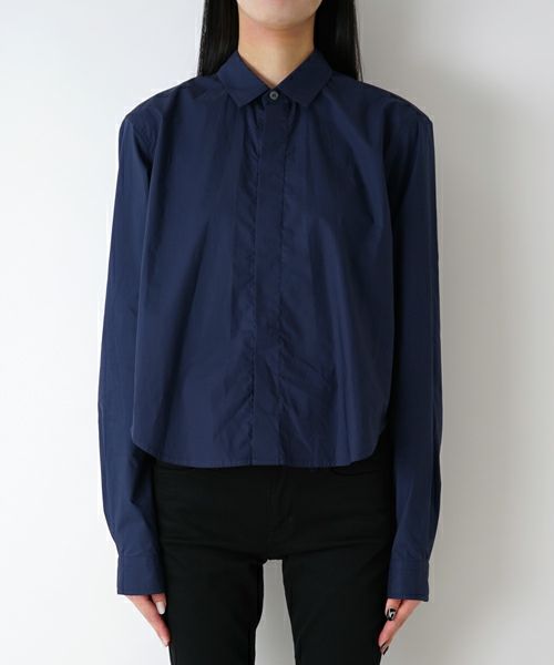 ＜SOFIE D'HOORE＞long slv shirt with hidden botton placket