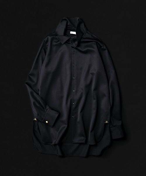 ＜NICENESS＞LAURENCE ハイネックオペラシャツ