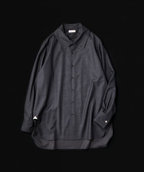 ＜NICENESS＞LAURENCE ハイネックオペラシャツ