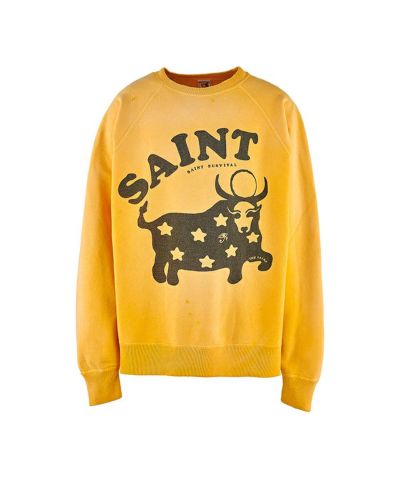 SAINT MICHAEL＞CREW NECK SWEAT/COW | MAKES ONLINE STORE