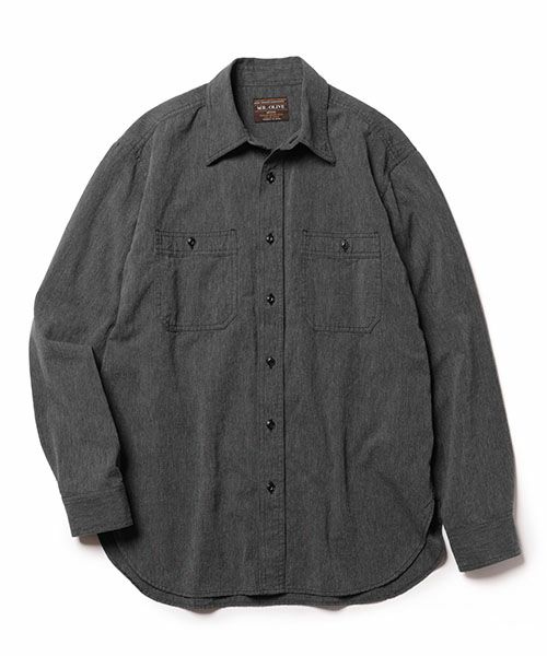 ＜MR.OLIVE＞5oz VINTAGE CHAMBRAY / UTILITY SHIRT