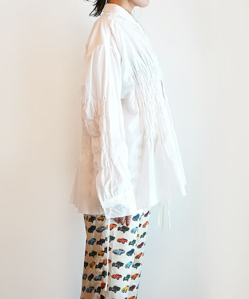 Midorikawa＞Gather Shirt(MID23AW-SH04) | MAKES ONLINE STORE