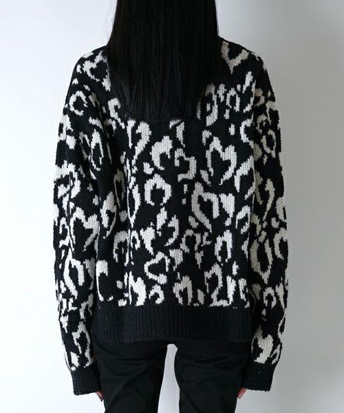 BASICKS＞Heart Leopard Knit | MAKES ONLINE STORE