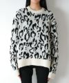 ＜BASICKS＞Heart Leopard Knit