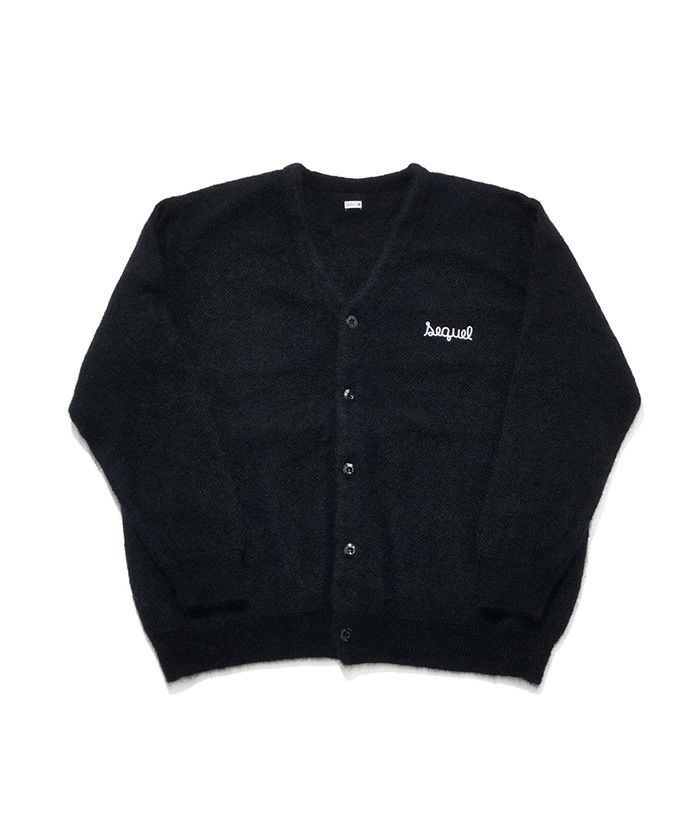 SEQUEL / シークエル SQ-23AW-KN-02 MOHAIR CARDIGAN BLACK 長袖 ...