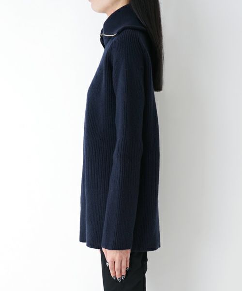 ARCHI＞RIB KNIT ZIP PULLOVER | MAKES ONLINE STORE