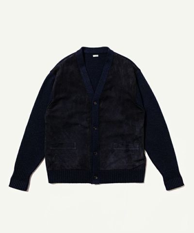 A.PRESSE＞Cashmere Suede Combination Cardigan | MAKES ONLINE STORE