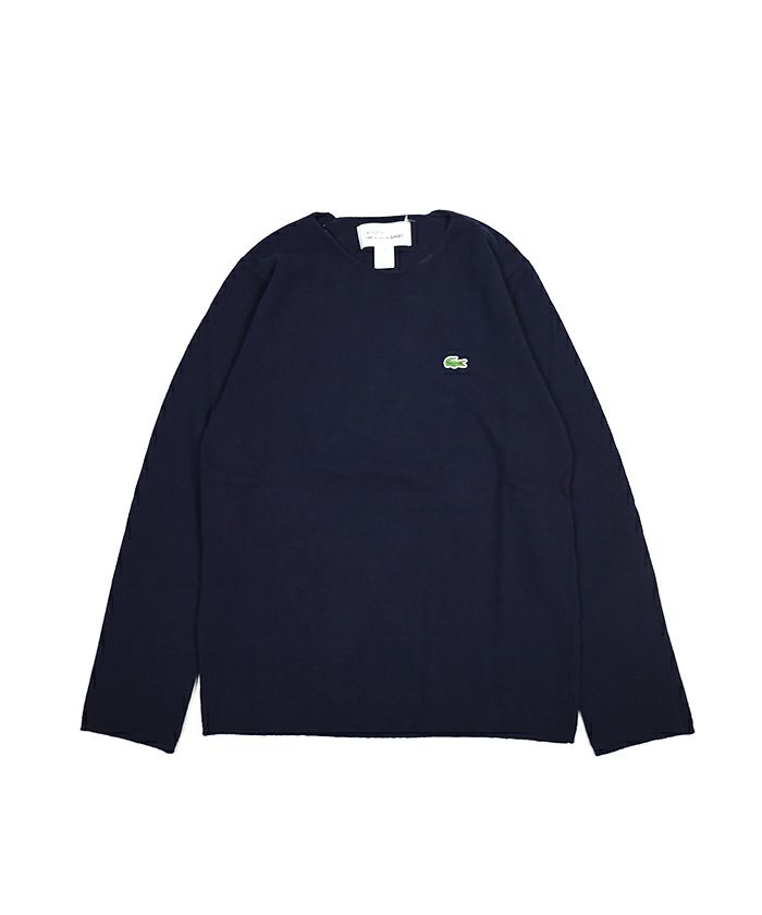 ＜COMMEdesGARCONS SHIRT＞FULLY FASHIONED KNIT GAUGE 12 LACOSTE INTARSIA (FL-N004-051)