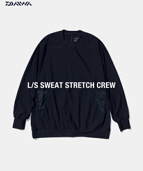 ＜DAIWA LIFESTYLE＞L/S SWEAT STREACH CREW (DE113-7023WEX)