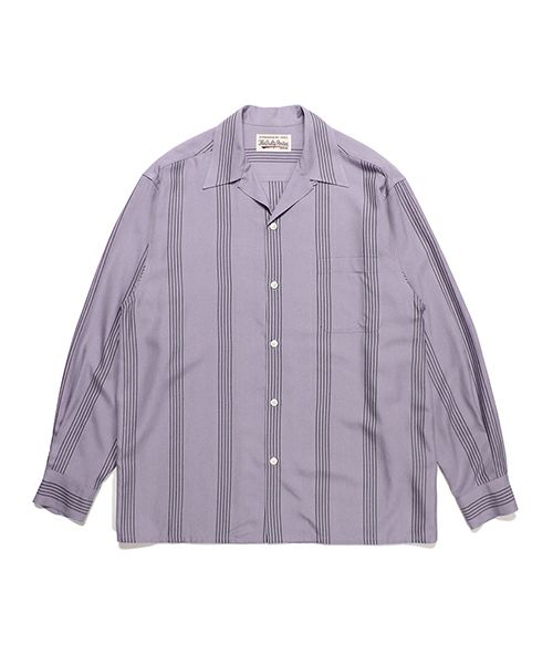 WACKO MARIA＞STRIPED OPEN COLLAR SHIRT L/S (TYPE-1) | MAKES ONLINE