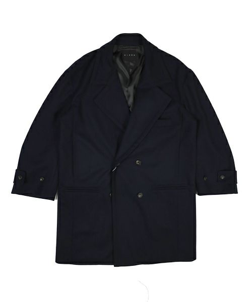 ＜CINOH＞BONDING MELTON HALF COAT