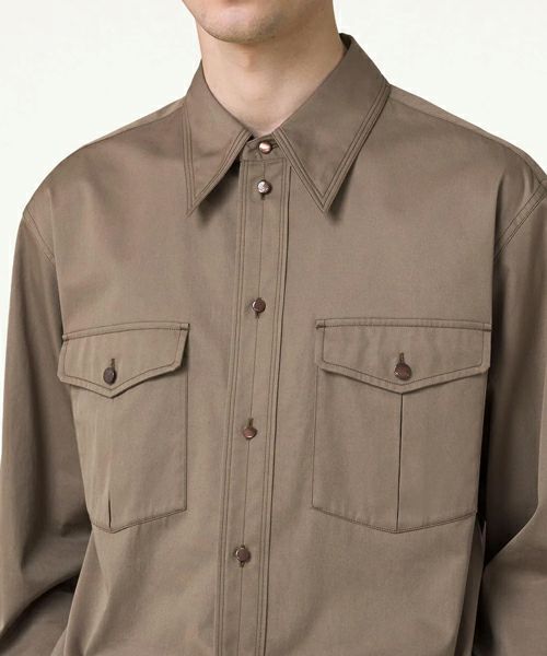 LEMAIRE＞RELAXED WESTERN SHIRT (SH1038LF824) | MAKES ONLINE STORE