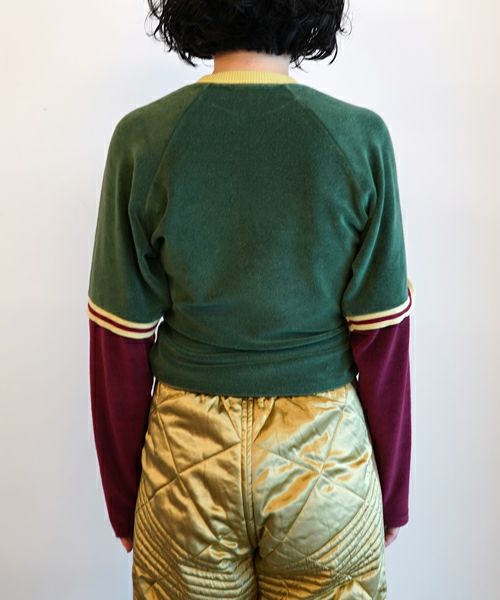 23AW fumika_uchida PILE SWITCHING フミカウチダ FUMIKA＿UCHIDA＞PILE SWITCHING DOUBLE KE/S TEE | MAKES ONLINE STORE