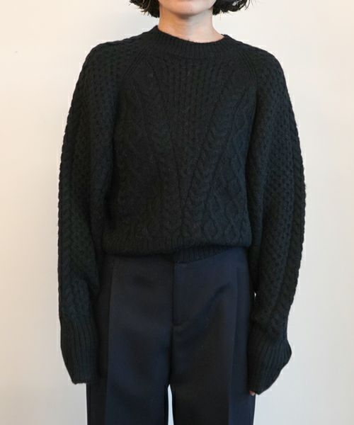 ＜CINOH＞CABEL KNIT