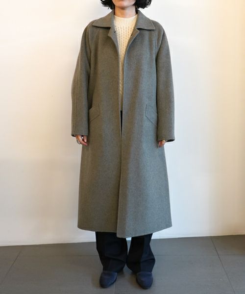 ＜CINOH＞WOOL CASHMERE W FACE COAT