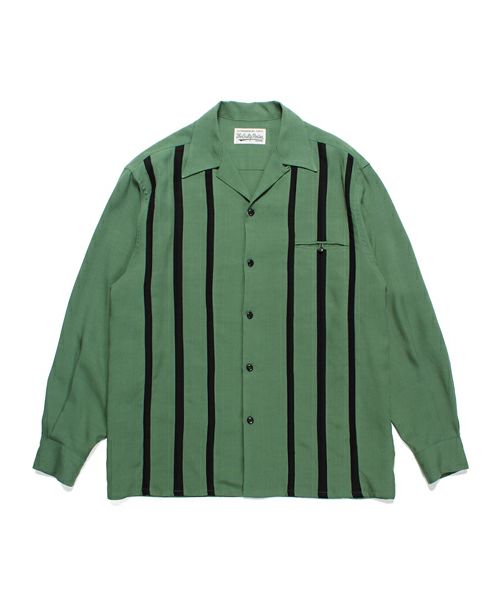 ＜WACKO MARIA＞SWITCHING OPEN COLLAR SHIRT