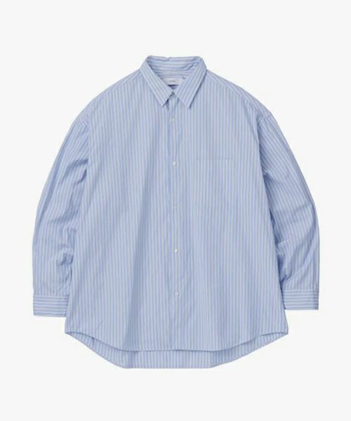＜Graphpaper＞CANCLINI L/S Oversized Regular Collar Shirt(GM234-50100）