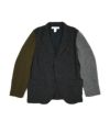 ＜COMMEdesGARCONS SHIRT＞WOOL NYLON SERGE GARMENT MILLED JACKET (FL-J004-051)